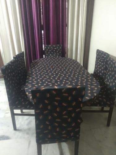 Customer photo review of DivineTrendz Exclusive -Seamless Flower Elastic Chair & Table Cover