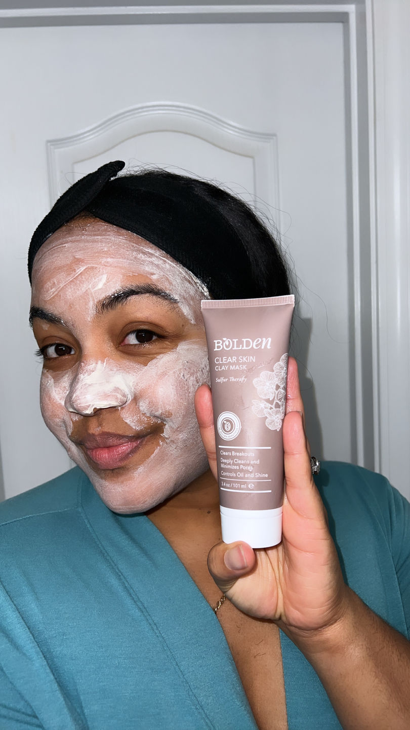 Customer photo review of Clear Skin Clay Mask