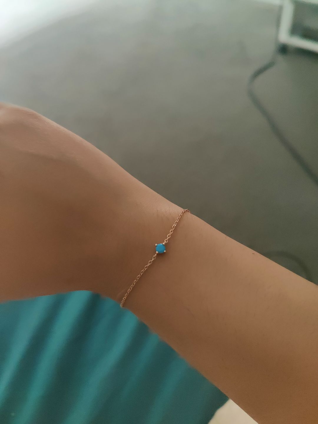 Customer photo review of Classic Birthstone Bracelet December