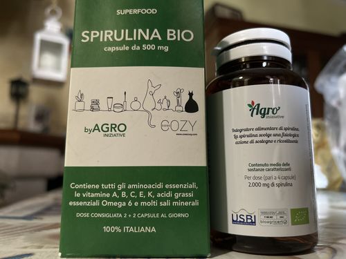 Customer photo review of PAK 3 CONFEZIONI SPIRULINA BIO capsule da 500mg l'una