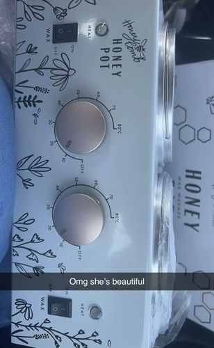 Customer photo review of Double Wax Warmer | Honey Pot | 2LB