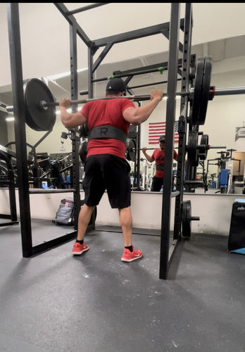 Customer photo review of PR Powerlifting 13mm Belt w/ Lever Buckle - PR920 - Grey/Black