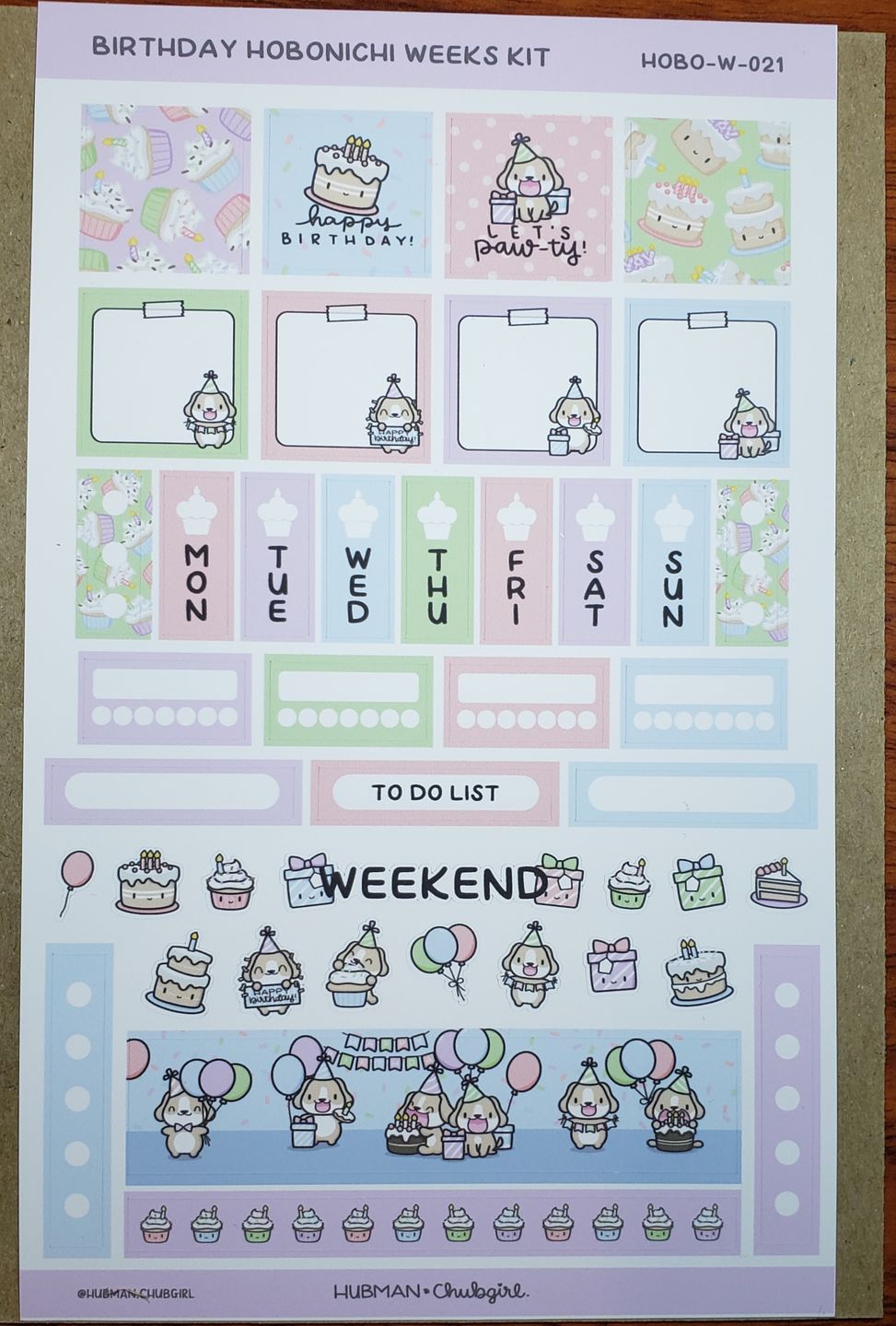 Customer photo review of Birthday Theme Hobonichi Weeks kit