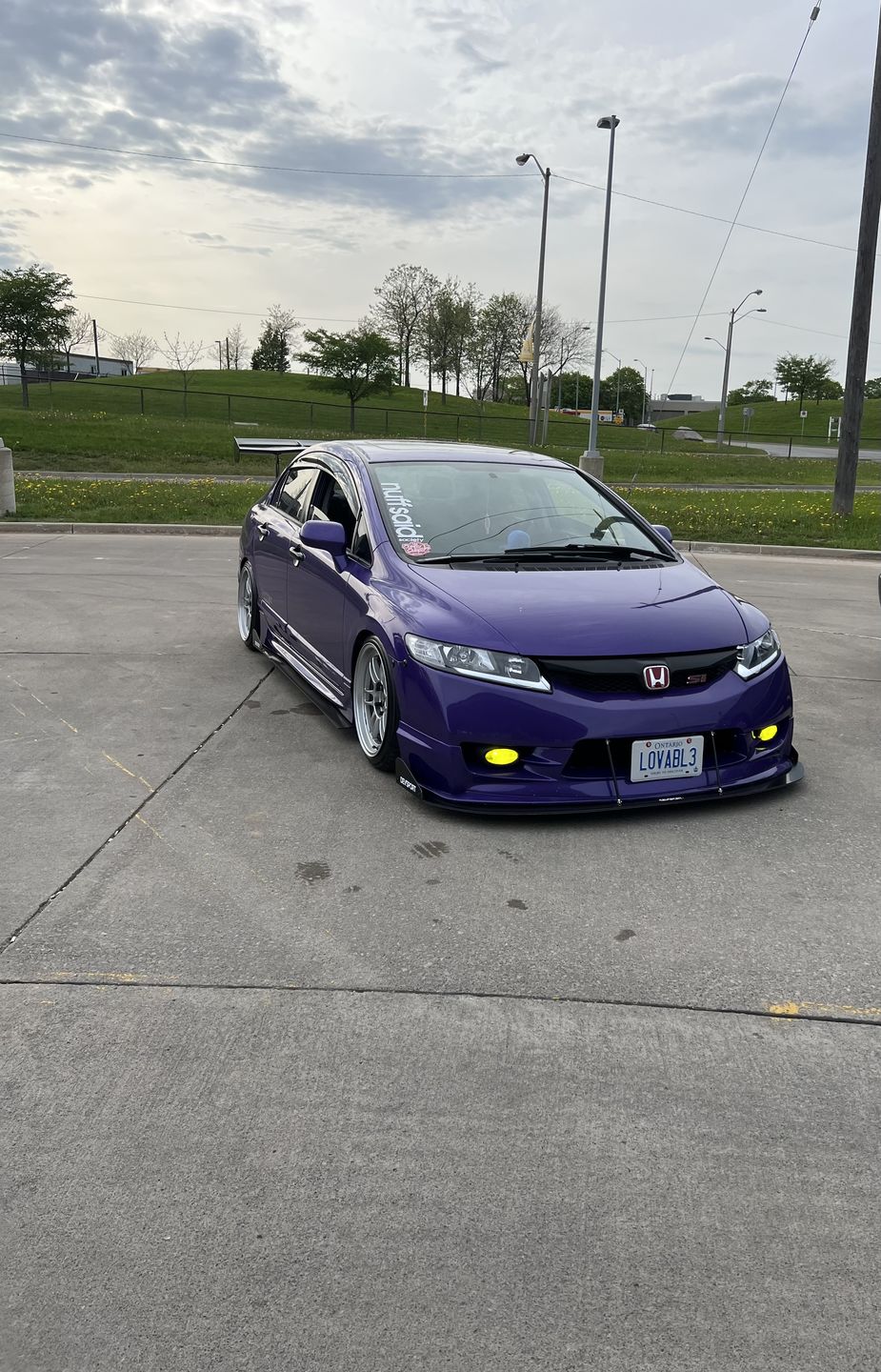 Customer photo review of DevSport Side Skirt Splitters (2006-2011 Honda Civic Sedan)
