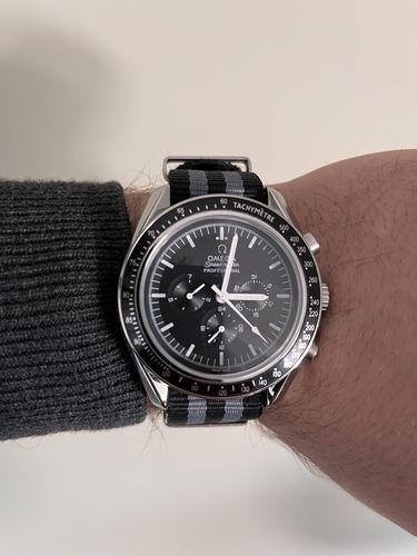 Customer photo review of Speedmaster Moon Watch Silver Black