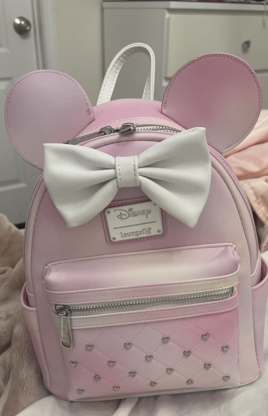Customer photo review of 707 Street Exclusive - Loungefly Disney The Minnie Mouse Classic Series Mini Backpack - Sakura