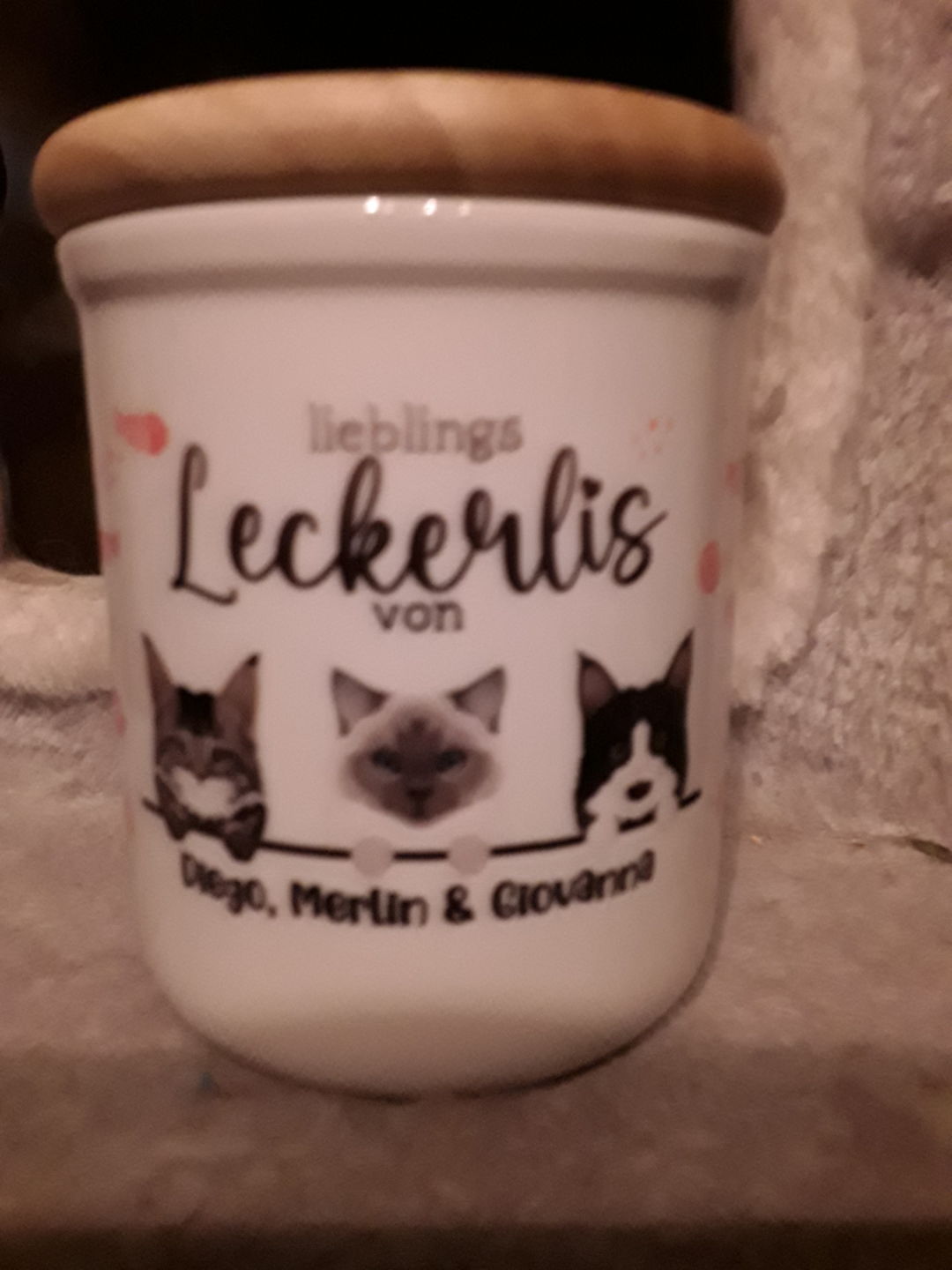 Customer photo review of Lieblings Leckerli - Individuelle Leckerlidose