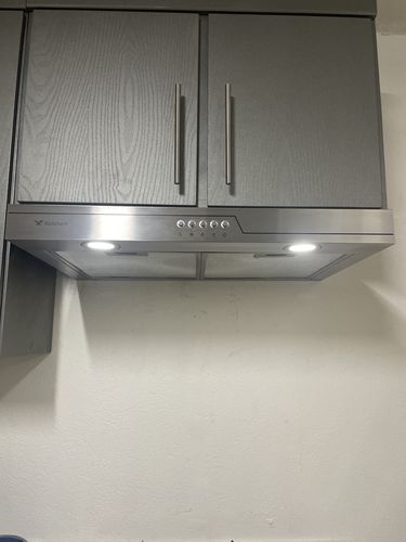 Customer photo review of Campana Extractora Purificadora 700mm Acero 70 X 44 X 12.4cm