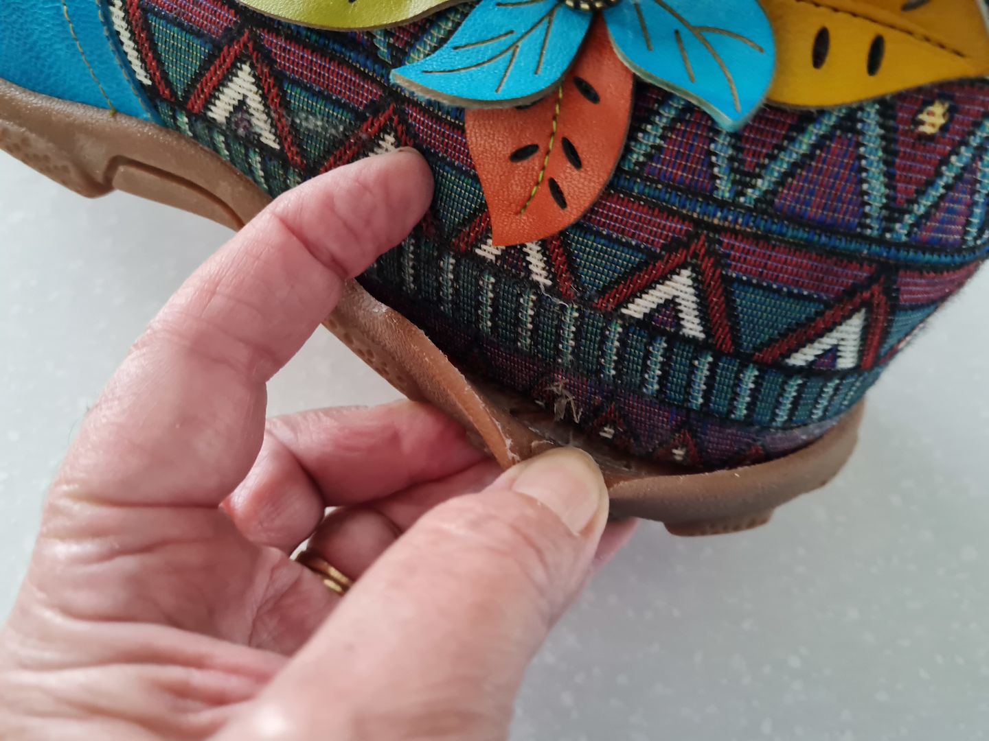 Customer photo review of Leather Handmade Comfortable Walking Boots
