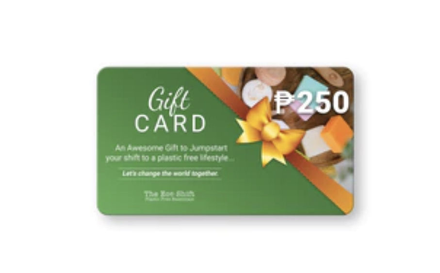 Customer photo review of The Eco Shift Gift Card