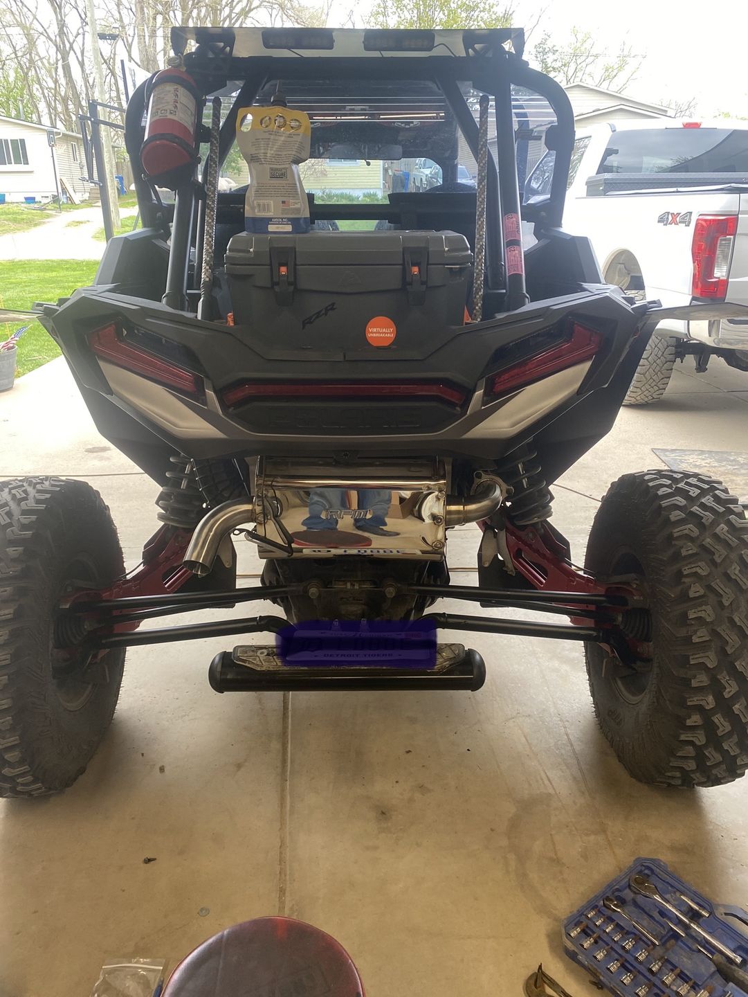 Customer photo review of 2016-2023 Polaris RZR XPT Turbo Sport Muffler, Slip-On Catless Sport Muffler