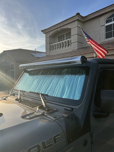 Customer photo review of Aerolidz Dual Row Clear Light Bar Cover - 52” LED Silencer