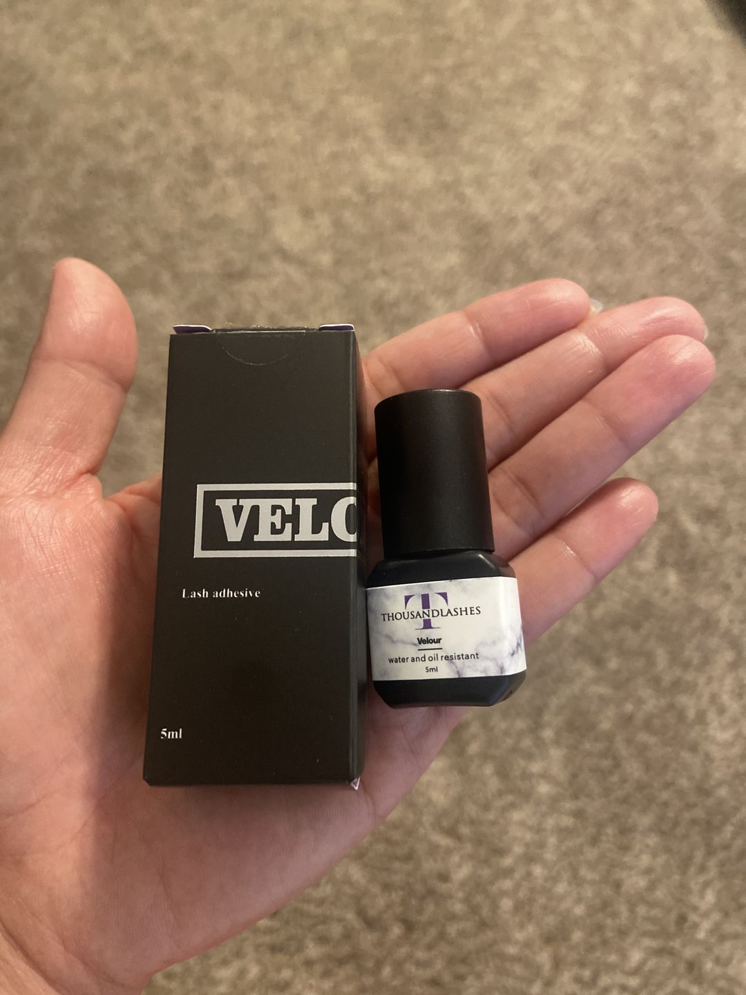 Customer photo review of VELOUR LASH ADHESIVE