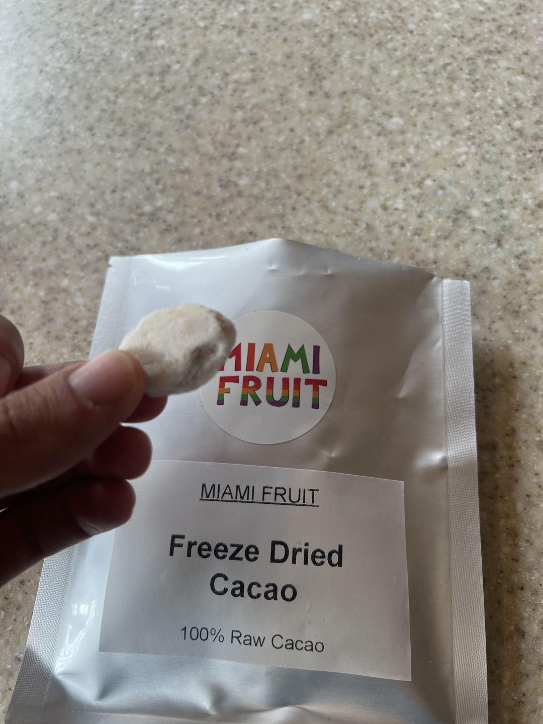 Customer photo review of Freeze Dried Cacao