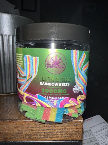Customer photo review of DELTA-8 THC GUMMIES RAINBOW BELTS
