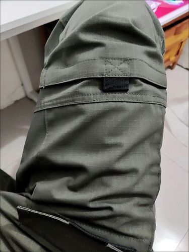 Customer photo review of Outdoor Split Joint Loose Men's Pants