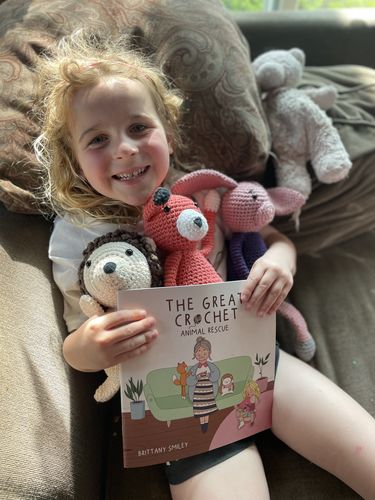 Customer photo review of The Great Crochet Animal Rescue Illustrated Book & Bunny Crochet Pattern