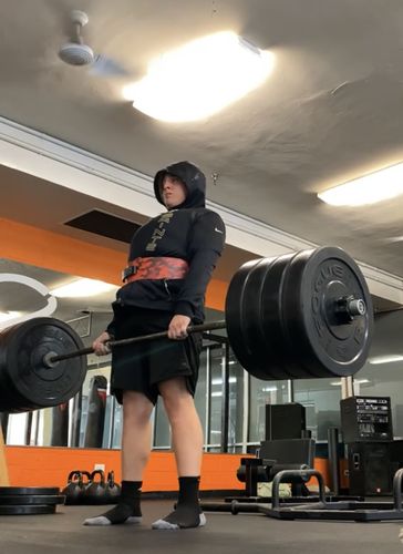 Customer photo review of PR Powerlifting 13mm Belt w/ Lever Buckle - PR916 - Red Camo