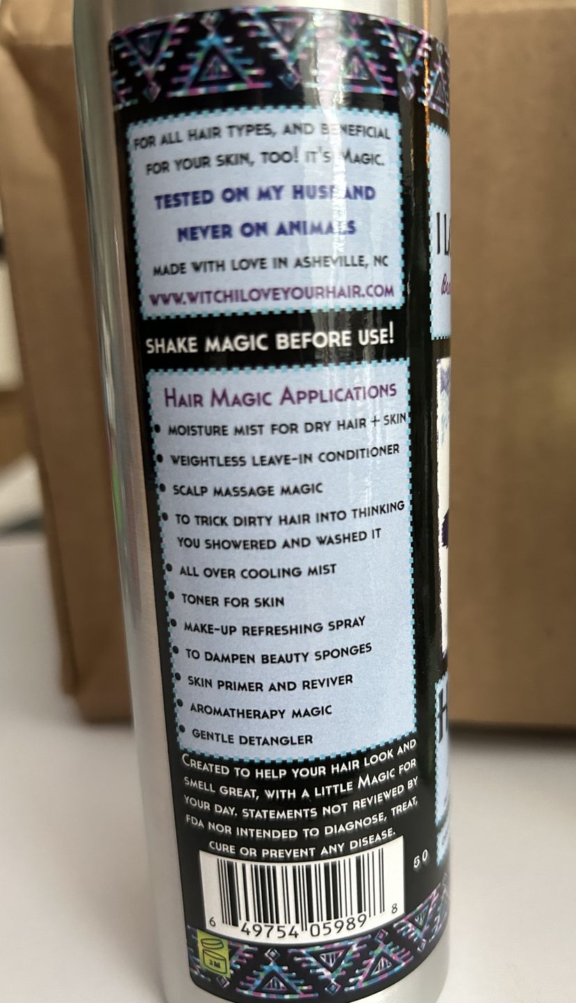 Customer photo review of Witch I Love Your Hair - Hair Mist