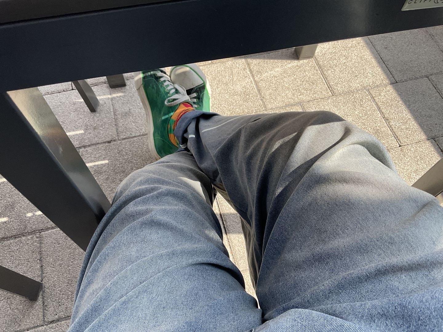 Customer photo review of Oleno Denim Pants