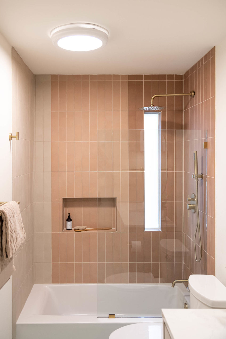 Customer photo review of Tub Shower Faucet Set Complete Rain Shower System with Tub Spout RB1084