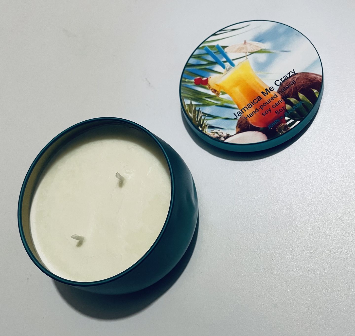 Customer photo review of 8 Oz Natural Soy Candle