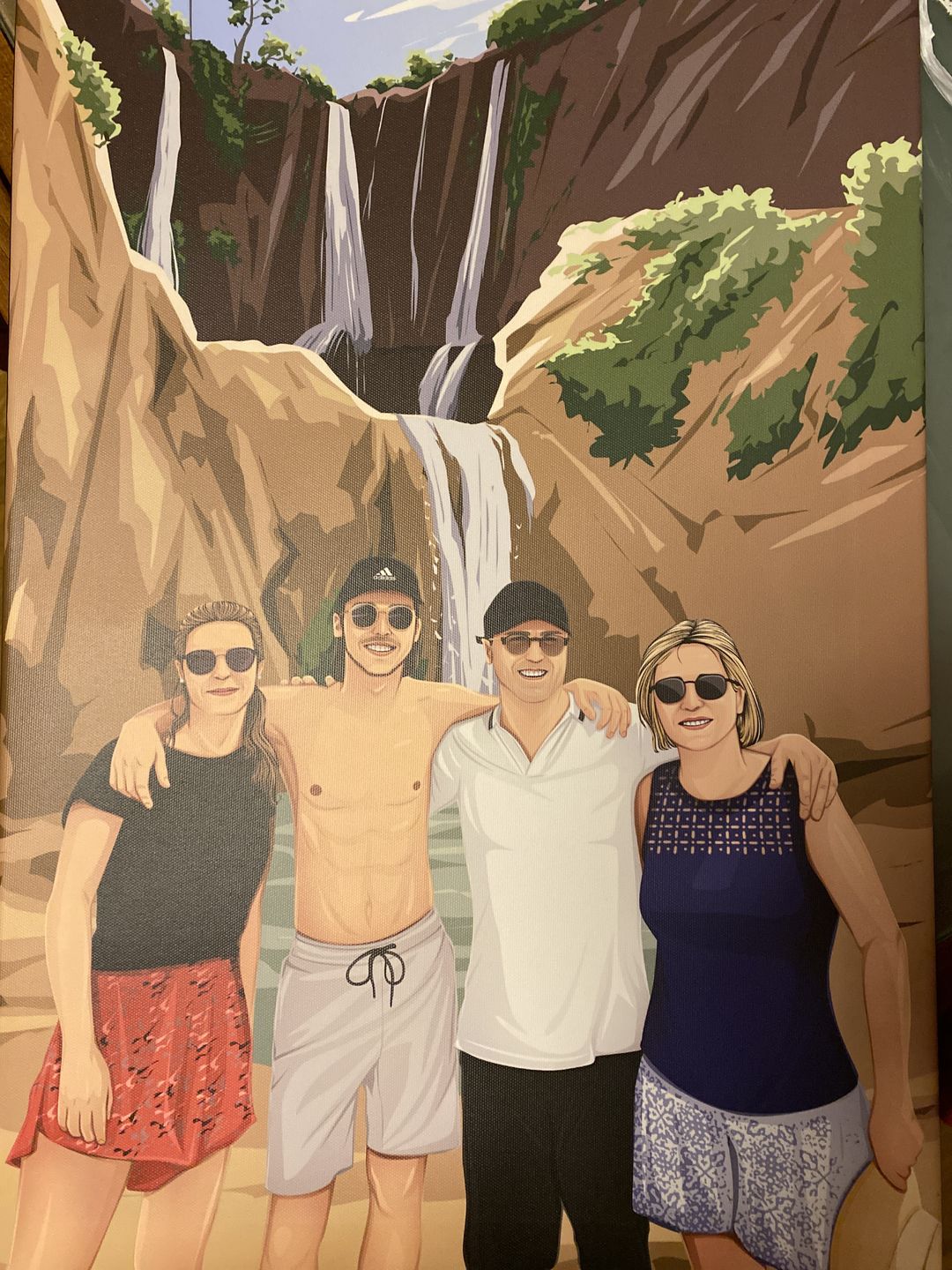 Customer photo review of Portrait Pop-Art ( sur toile )