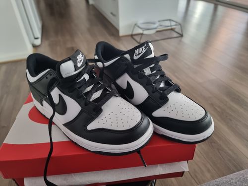 Customer photo review of Nike Dunk Low 'Panda Black White' Women's (GS)