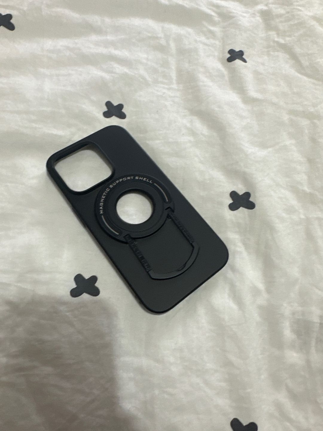Customer photo review of LuxuryKase Metal Stand, Ring Holder Shell, Compatible Mag-Safe Magnetic Wireless Charging Shockproof Case Cover For Iphone 11 12 13 14 Plus Mini Pro Max