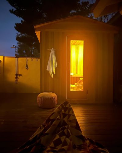 Customer photo review of Smartmak® Outdoor Cabin Sauna Square 3