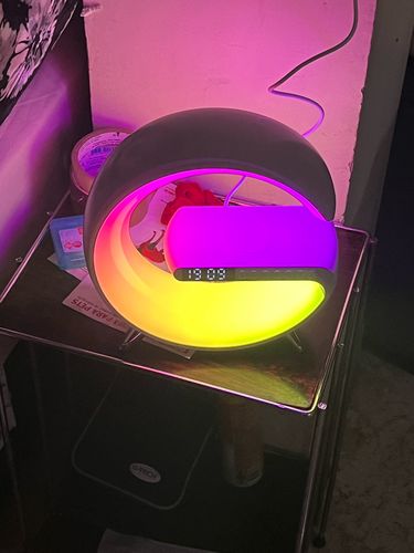 Customer photo review of LitLamp™ — 3-in-1 Alarm Clock, Speaker & Wireless Charger