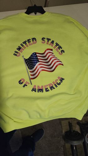 Customer photo review of Custom DTF Transfer 14 x 14