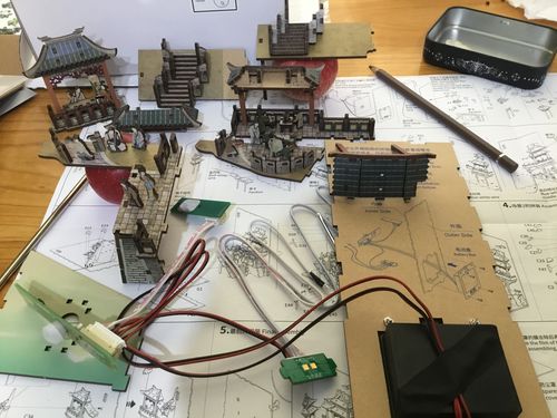 Customer photo review of DIY Wooden Book Nook Shelf Insert Kits Song Dynasty