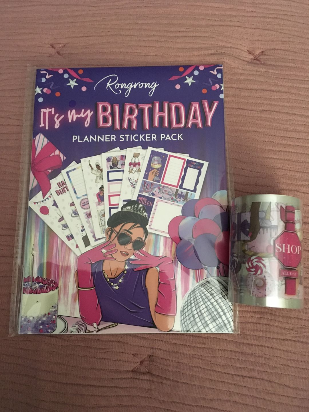 Customer photo review of It's My Birthday Pre-cut PET Tape