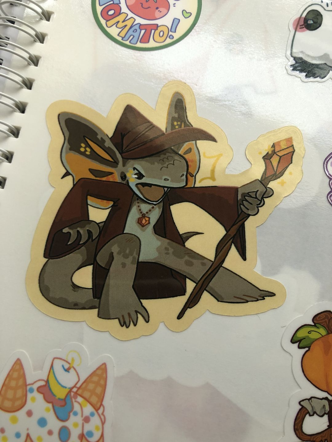 Customer photo review of Lizard Wizard Stickers!