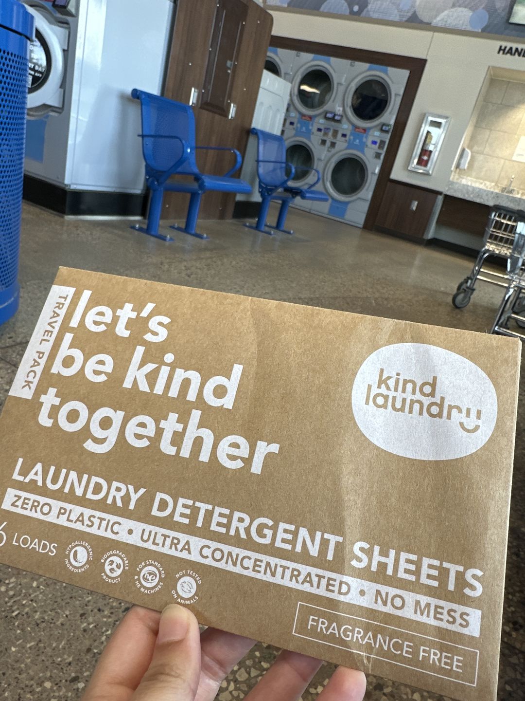 Customer photo review of Laundry Soap Sheets (Travel Pack) - Fragrance Free (6 Sheets/Loads)