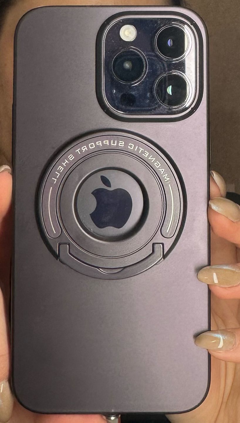 Customer photo review of LuxuryKase Metal Stand, Ring Holder Shell, Compatible Mag-Safe Magnetic Wireless Charging Shockproof Case Cover For Iphone 11 12 13 14 Plus Mini Pro Max
