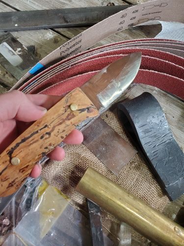 Customer photo review of 2 X 72 Inch Knife Makers Sanding Belts Assortment