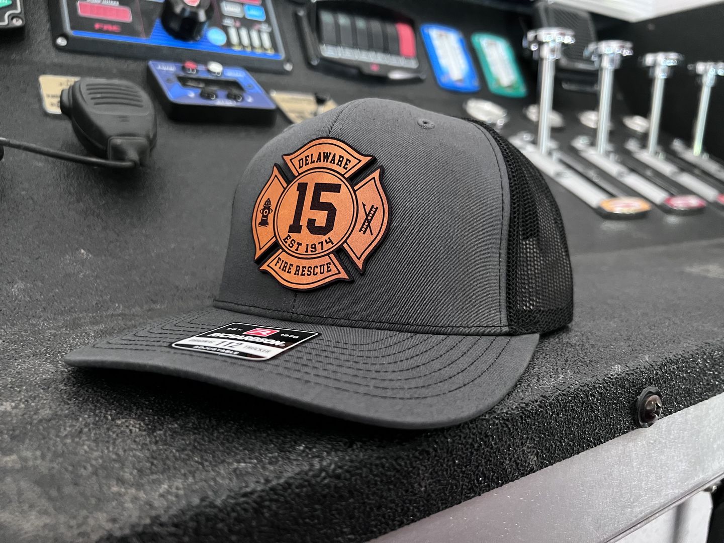 Customer photo review of Custom Maltese Leather Patch Hat
