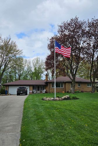 Customer photo review of 5x8ft Sewn Nylon American Flag (Popular Size)