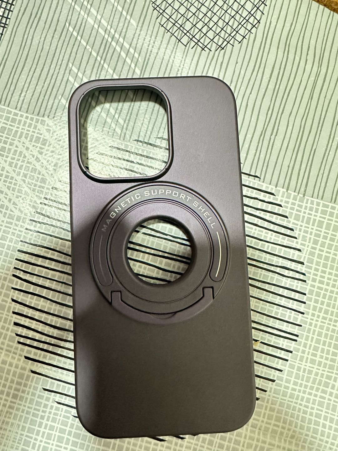 Customer photo review of LuxuryKase Metal Stand, Ring Holder Shell, Compatible Mag-Safe Magnetic Wireless Charging Shockproof Case Cover For Iphone 11 12 13 14 Plus Mini Pro Max