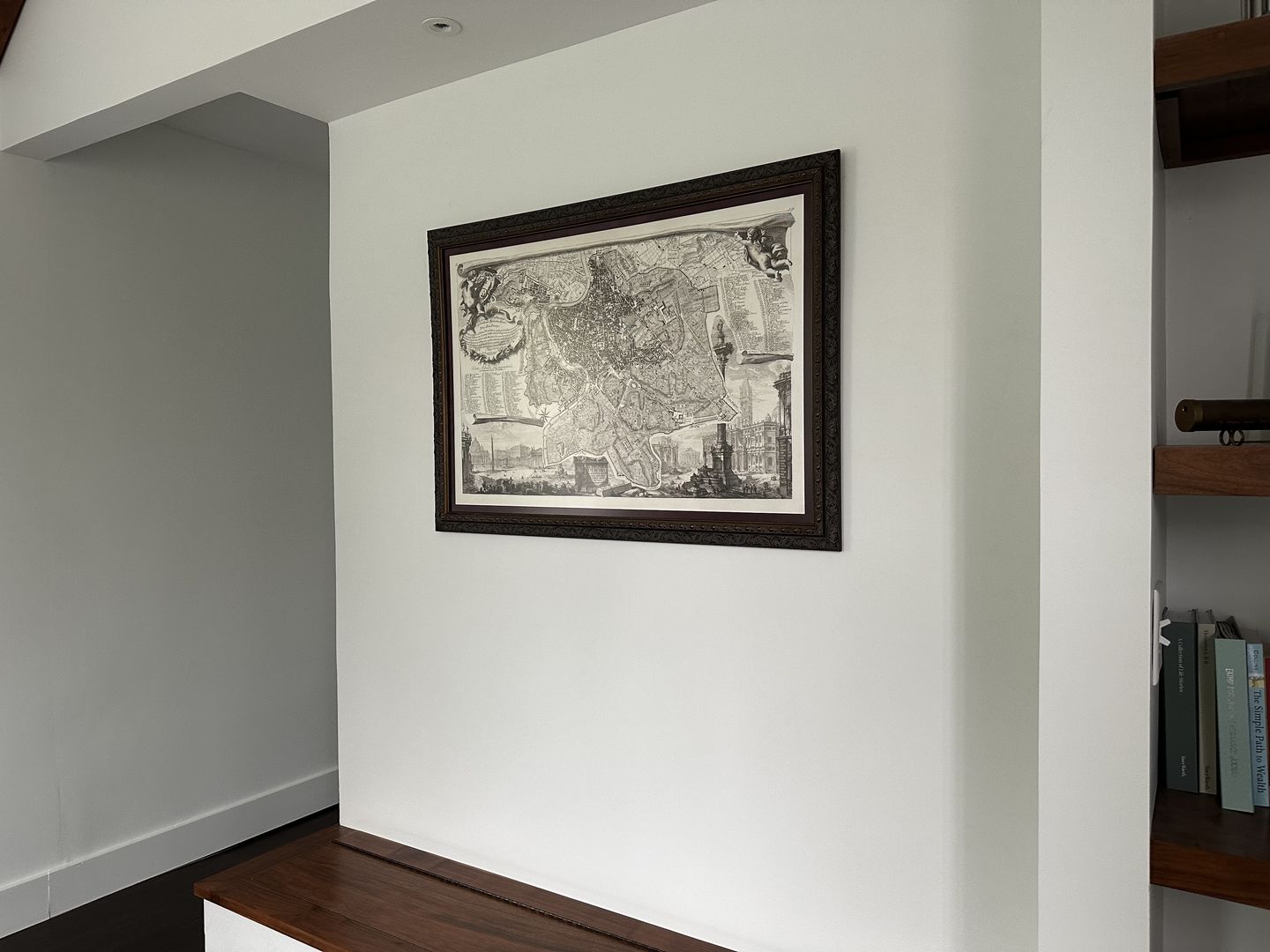 Customer photo review of Rare Old Map of Rome, Italy by Nolli & Piranesi, 1748 - Vatican, St Peter's Basilica, Trevi Fountain, Colosseum