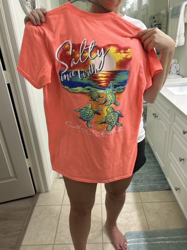 Customer photo review of Salty Since Birth - Coral