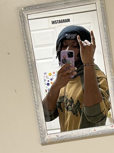 Customer photo review of Contrast Zip Up- Olive