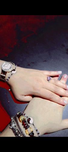 Customer photo review of Anillo Ajustable Ice Pink