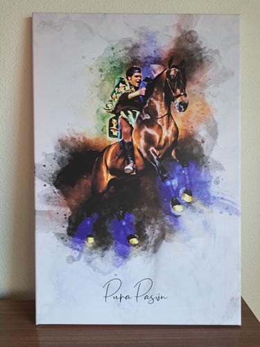 Customer photo review of Tu foto en estilo acuarela | Regalo personalizable para pareja, novia y novio