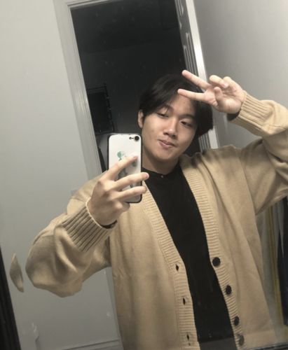 Customer photo review of KAMI NO.3107 V-NECK CARDIGAN