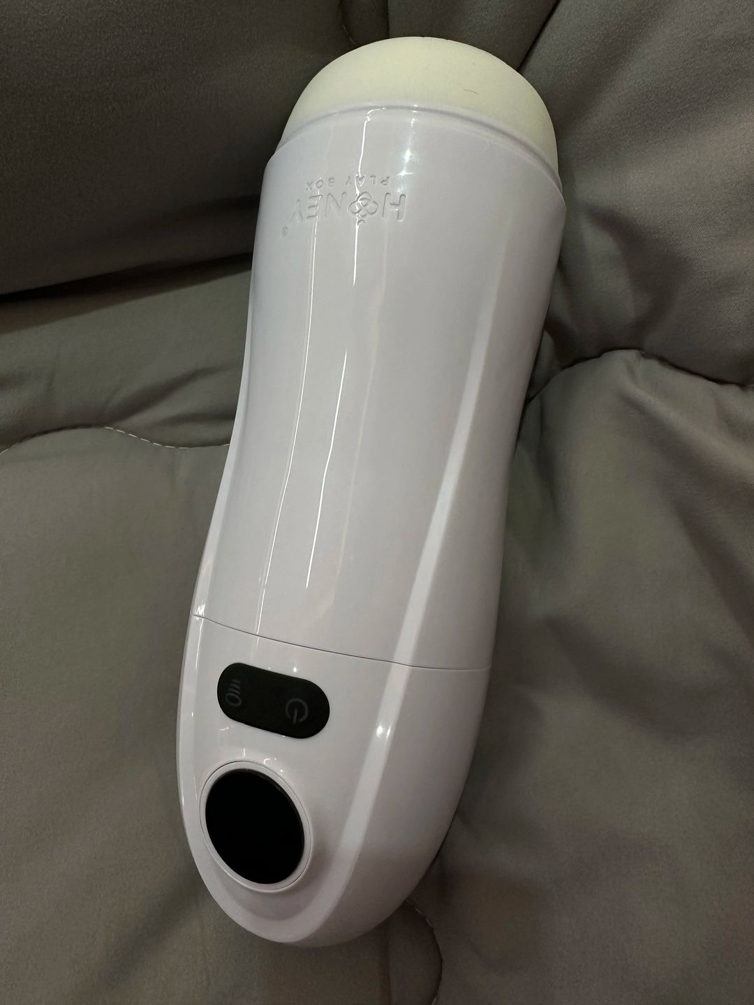 Customer photo review of KAI 2 Automatic Sucking Vibrating Male Masturbator Blowjob Sex Toy