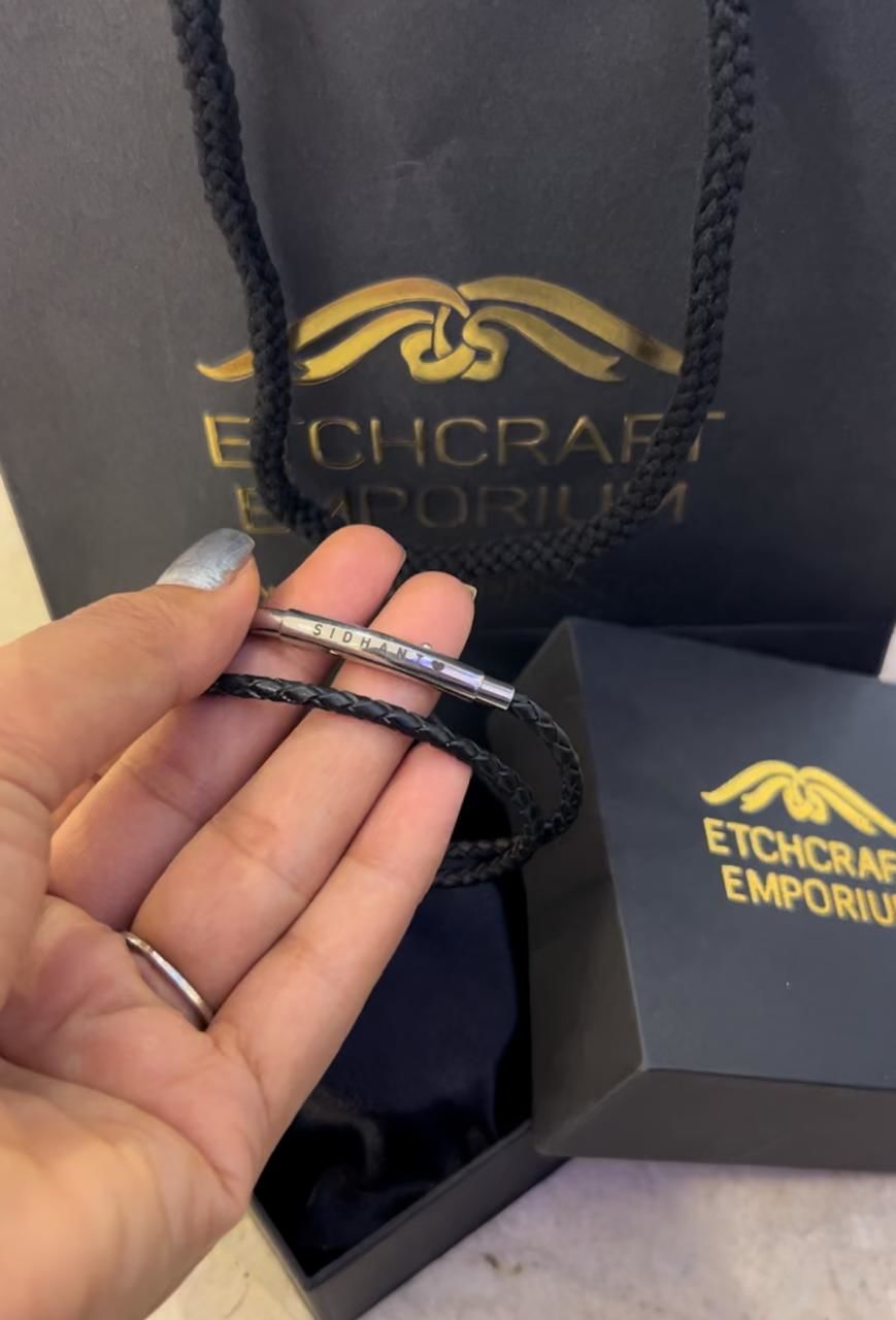 Customer photo review of Personalised Duo Link Bracelet