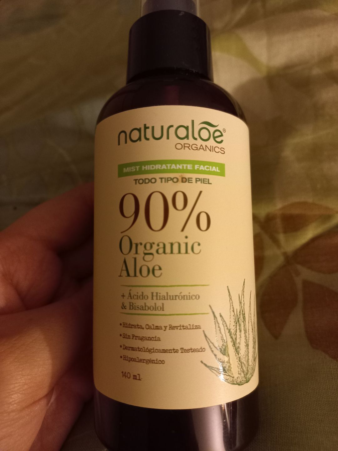 Customer photo review of Mist Calmante & Hidratante Facial 140ml